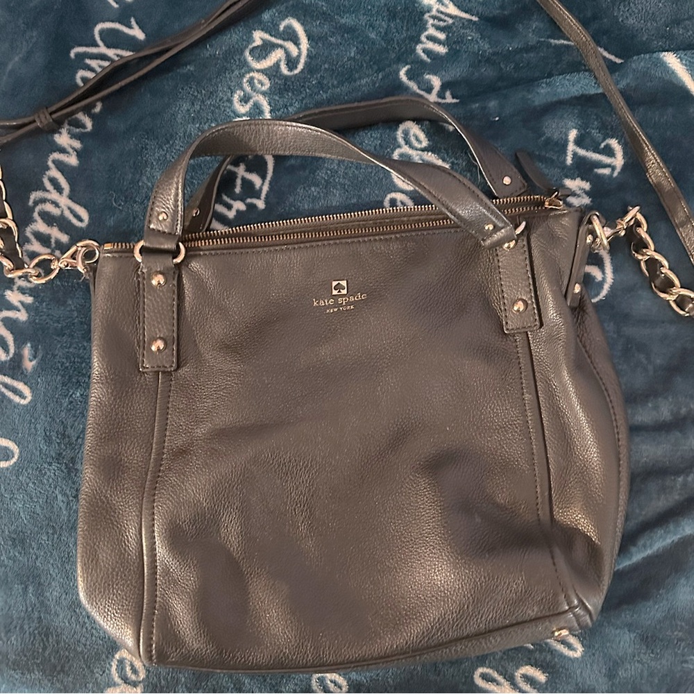 Kate Spade Black Leather Shoulder Bag/crossbody